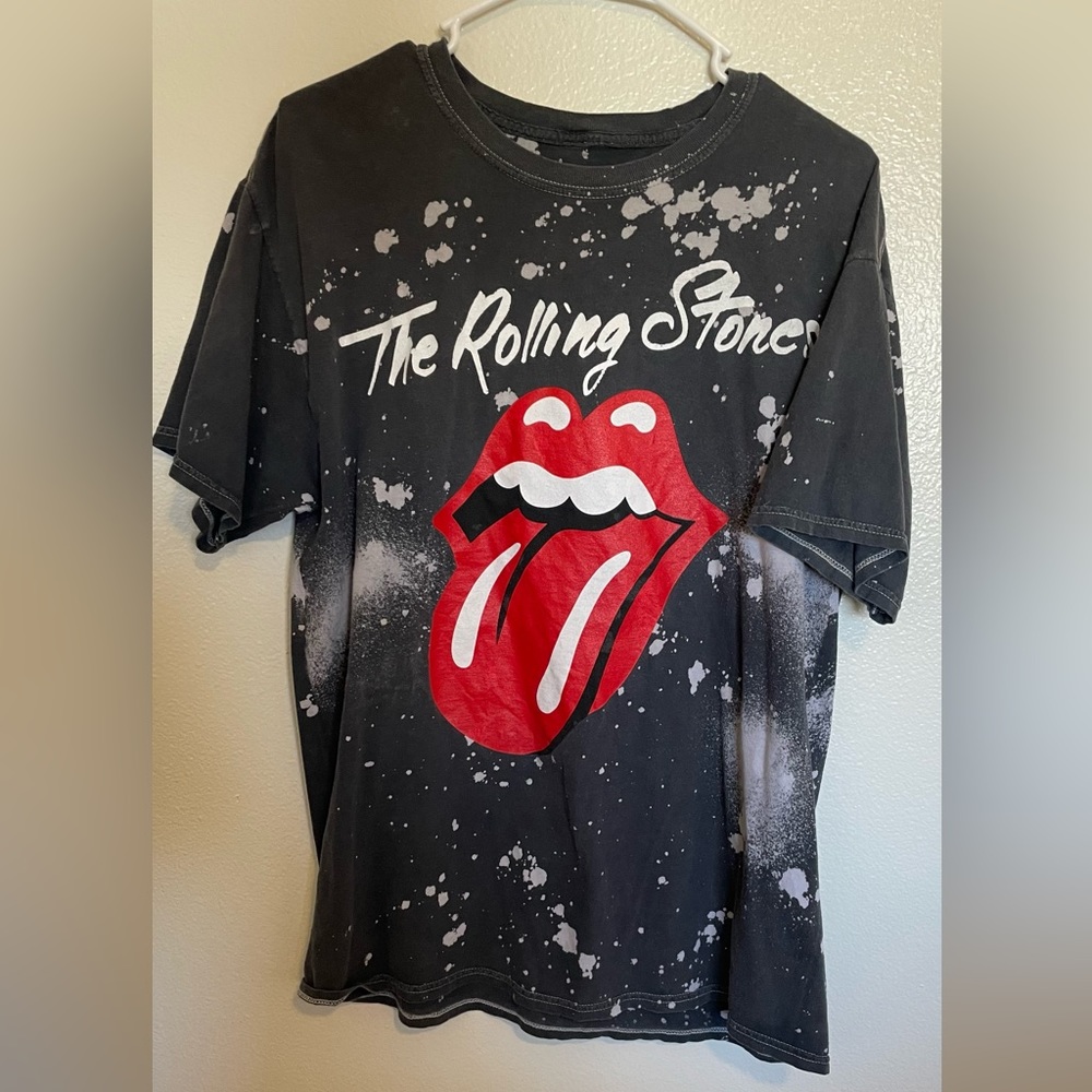 Bleached Dyed Rolling Stones Tee
